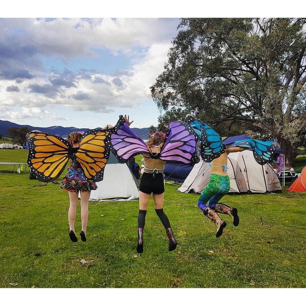 🦋 ORIGINAL BUTTERFLY FESTIVAL WINGS N PURPLE !💜 - Picture 5 of 7